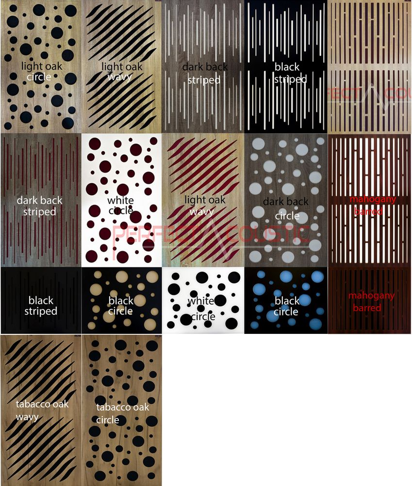 Farben der Akustikplatten der Diffusorfrontplatte