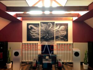 Säulendiffusor im HiFi-Raum..akustikbilder