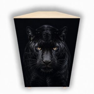 Dekorativer Raumakustik-Bassabsorber mit Fotodruck – Panther.- Das Bild ist eine Illustration Dekorativer Raumakustik-Bassabsorber mit Fotodruck - Panther.- Das Bild ist eine Illustration