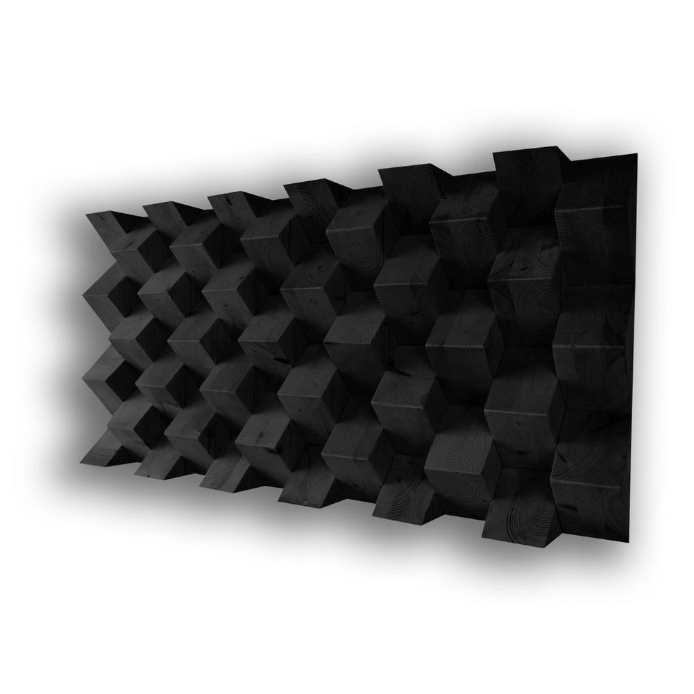 Pyramiden-Schalldiffusor – 60 x 60 x 11 cm 2
