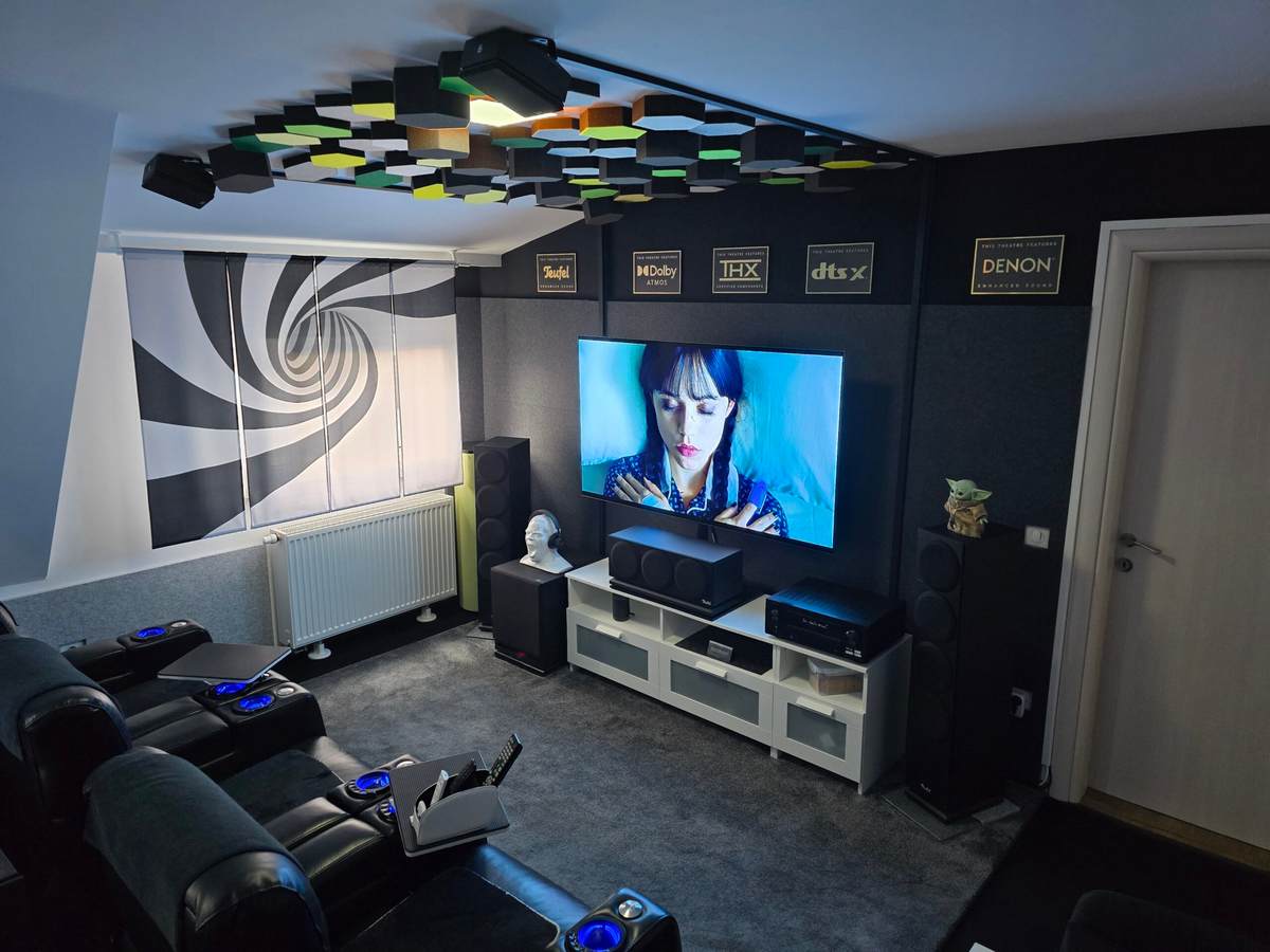 Bilnora Schallschutzpaneel – Medienwand im Heimkino