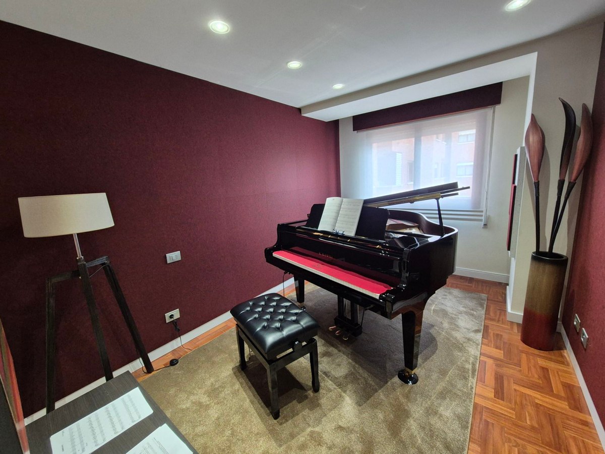 Bilnora Schallschutzpaneel – Musikzimmer mit eleganter Wandgestaltung