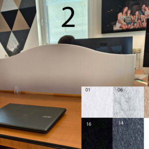 Bilnora-Tischteiler-Wellplatten-Akustikschirm-120x40x1,2cm-Muster-2