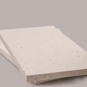 Naturfarbene Elitexa Laminatboden-Unterlage in extra dichter Ausführung mit sichtbarer Materialstärke und fein gesprenkelter, faseriger Oberfläche.